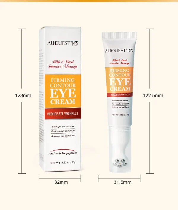 Anti‑Dark Circle Eye Cream – Peptides, Caffeine & Massage for Firmer, Brighter Eyes (15g) - Image 8