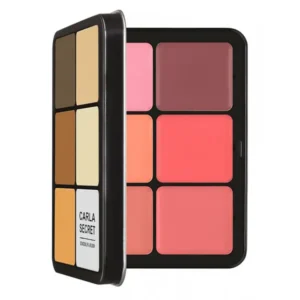 12 Color Iron Box Blush Palette for Brightening