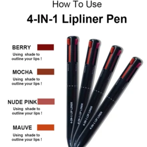 4-in-1 Waterproof Lip & Eyeliner Pencil