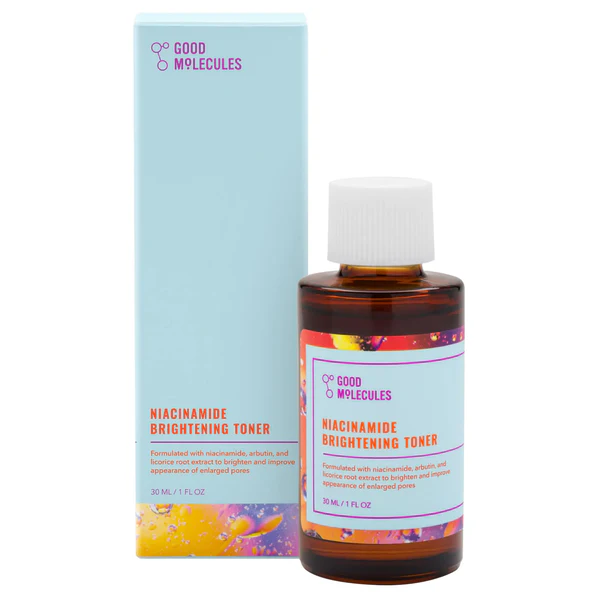 Good Molecules Niacinamide Brightening Toner - Facial Toner with Niacinamide Vitamin C and Arbutin - Skincare for Face for Tone and Enlarged Pores